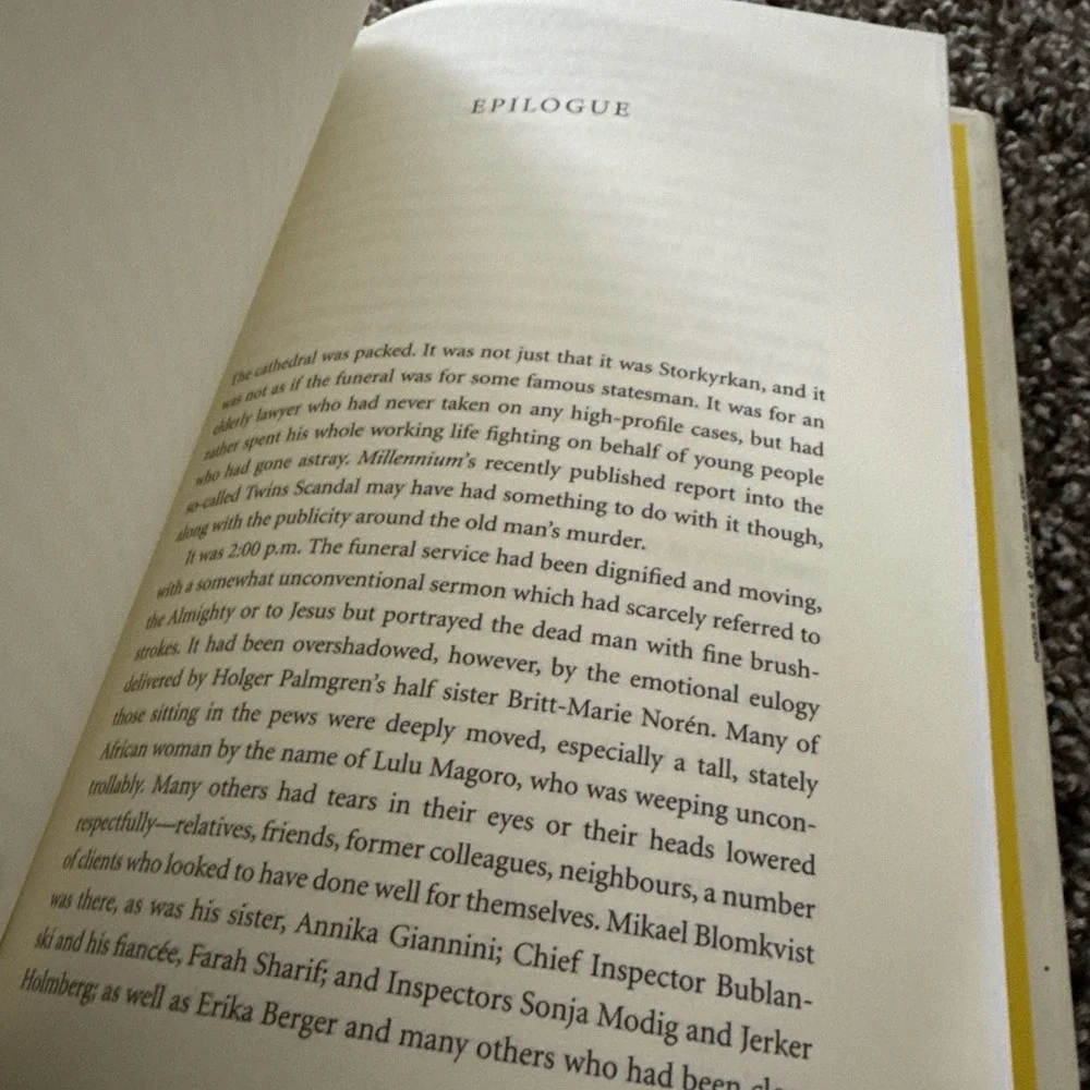 1st Edition GIRL WHO TAKES AN EYE FOR EYE David Lagercrantz Millennium‎ HC BOOK